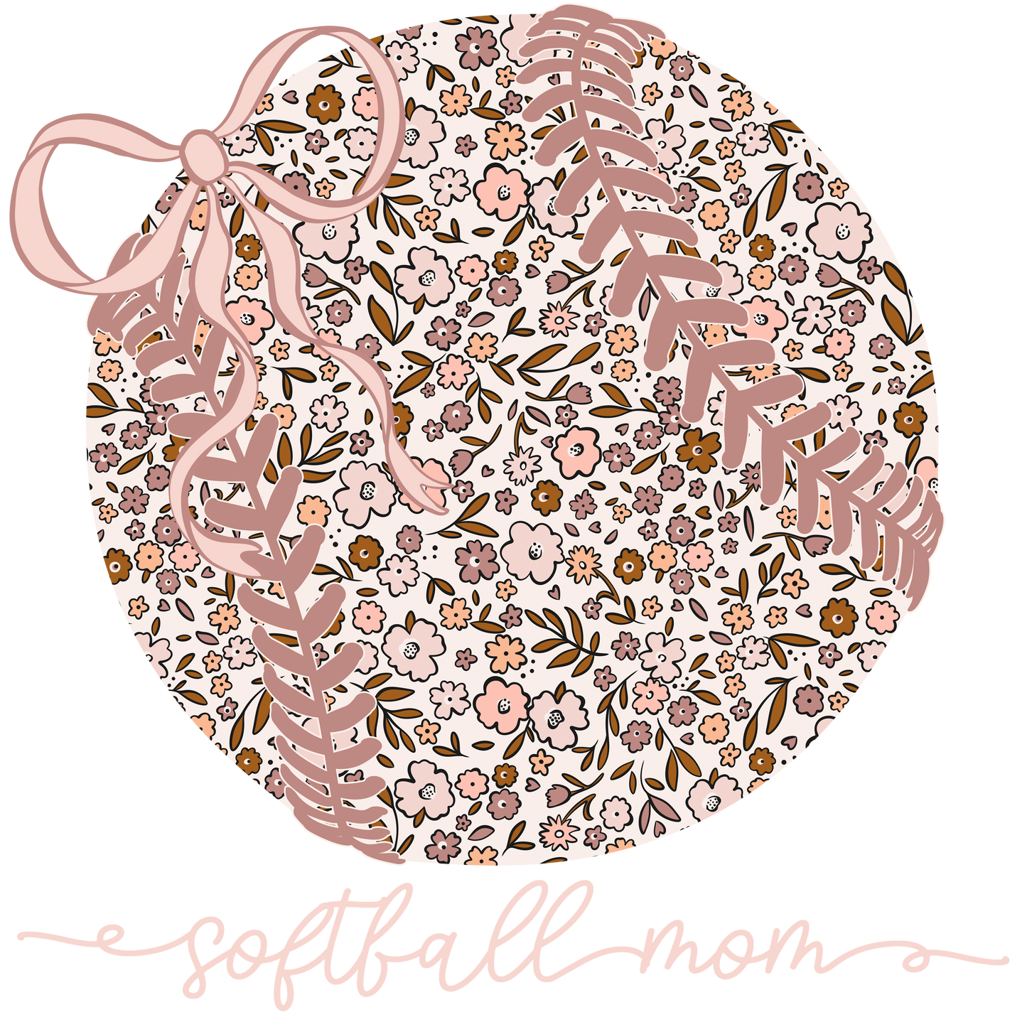 Softball Mom Doodle ~ 25SWD11 ~ DTF Transfer