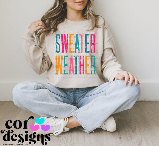 Sweater Weather ~ 25COR09 ~ DTF Transfer