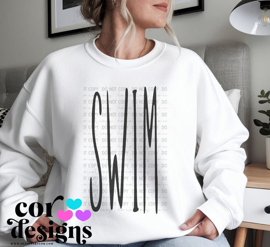 Swim Oversized Skinny ~ COR25 ~ DTF Transfer