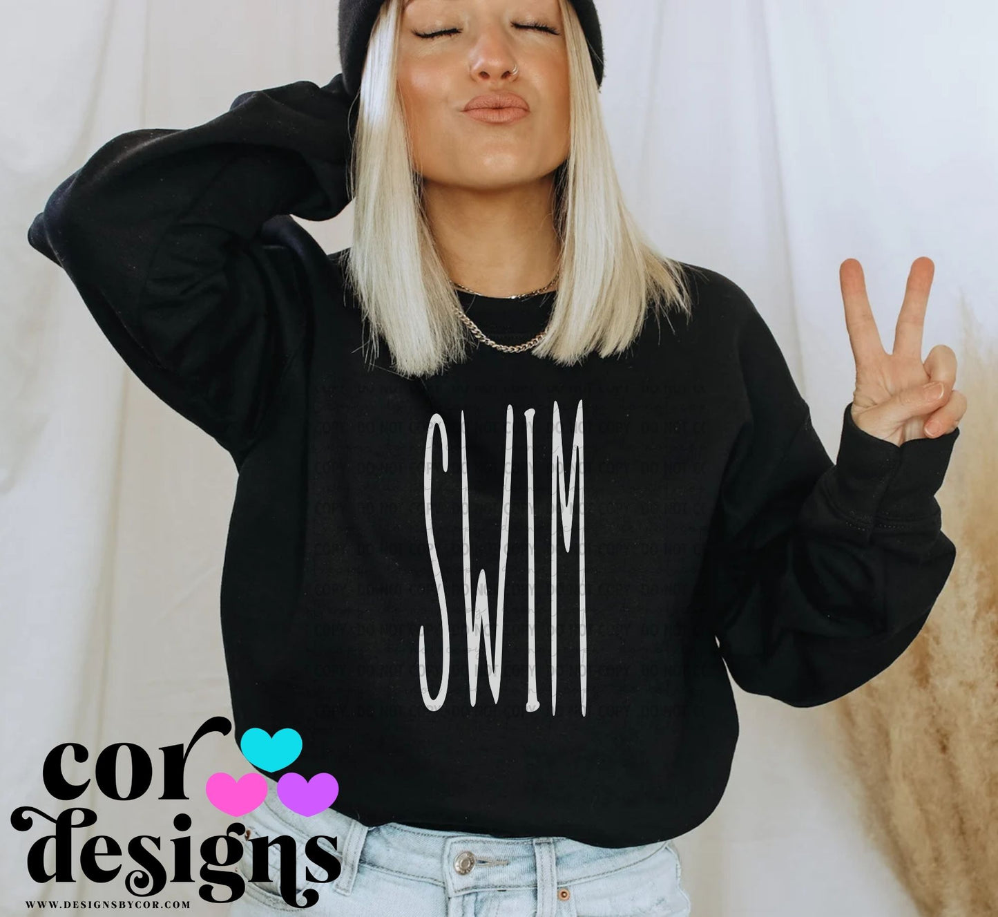 Swim Oversized Skinny ~ COR25 ~ DTF Transfer
