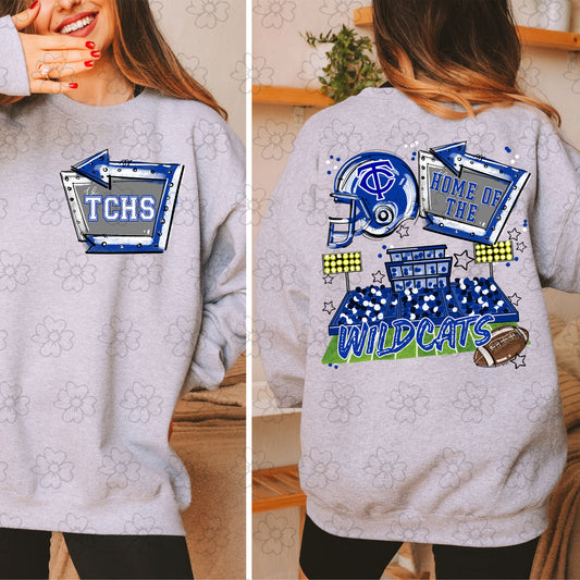 TCHS Wildcats ~ Home of the Open Field with Pocket Design ~ SAG25 ~ DTF Transfer