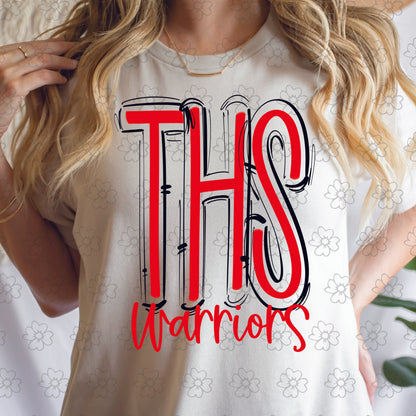 THS Warriors ~ Spaced Out ~ SAG26 ~ DTF Transfer