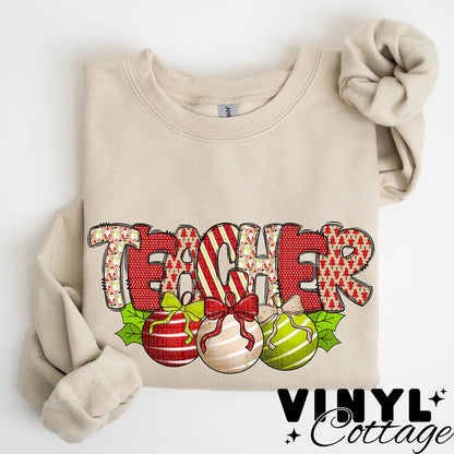 Christmas Bell ~ Teacher ~ DTF Transfer
