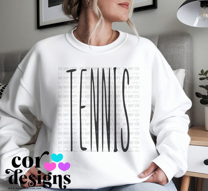 Tennis Oversized Skinny ~ COR25 ~ DTF Transfer