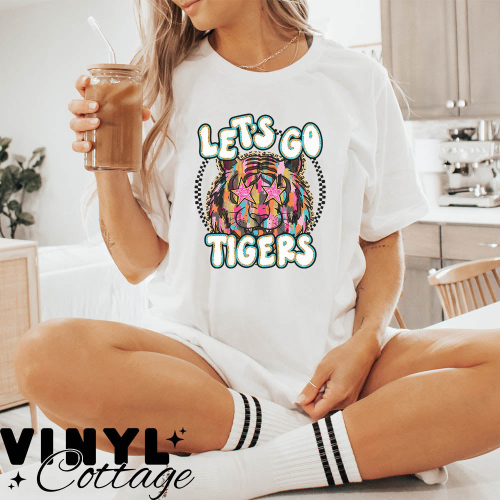 Painted Mascot ~ Tigers ~ DTF Transfer