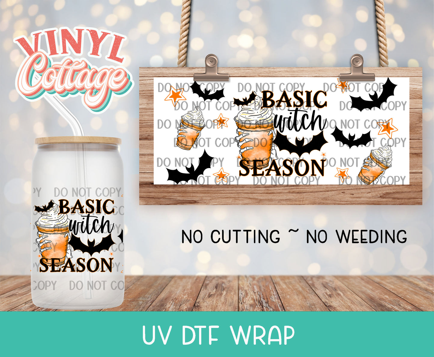38UV Basic Witch Season ~ UV DTF Wrap