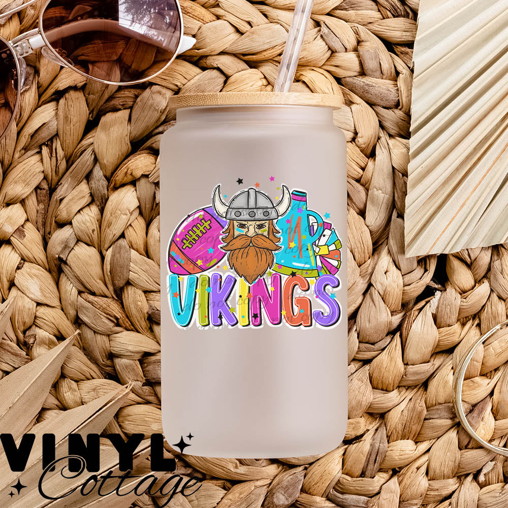 Bright Mascots ~ Vikings ~ UV DTF DECAL