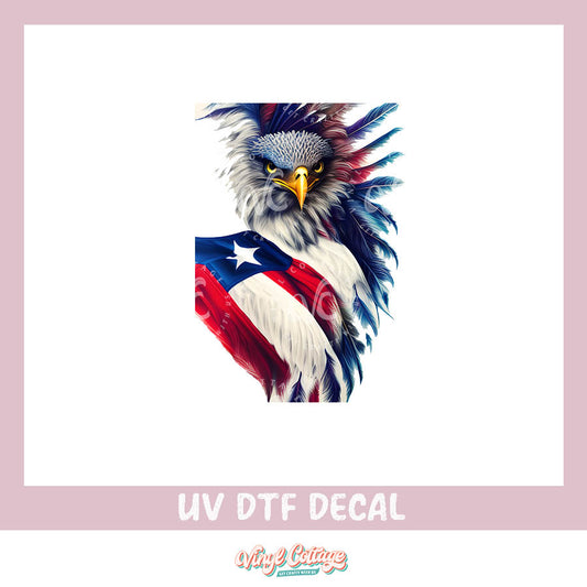 WC150 ~ UV DTF ~ Flagged Eagle