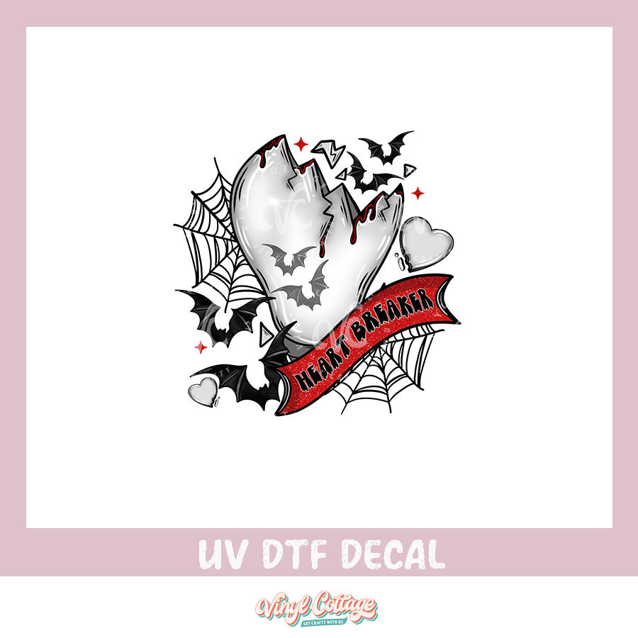 WC318 ~ UV DTF DECAL ~ Heart Breaker