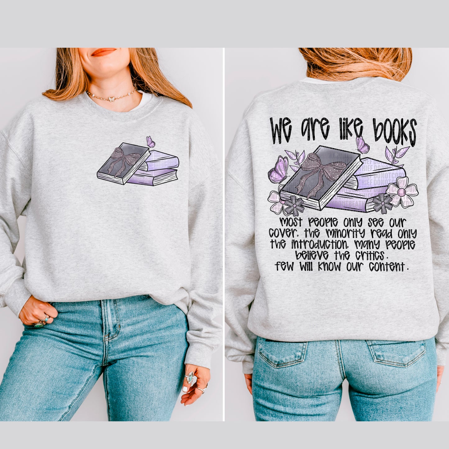 We Are Like Books ~ DTF Transfer