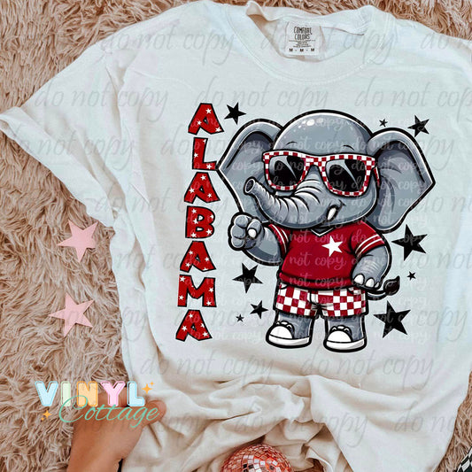 Cute Mascot ~ Elephant ~ DTF Transfer