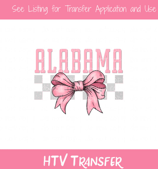 Alabama Pink Bow ~ TR968