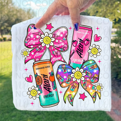 Bows and Beverages Alani ~ UAC25 ~ DTF Transfer