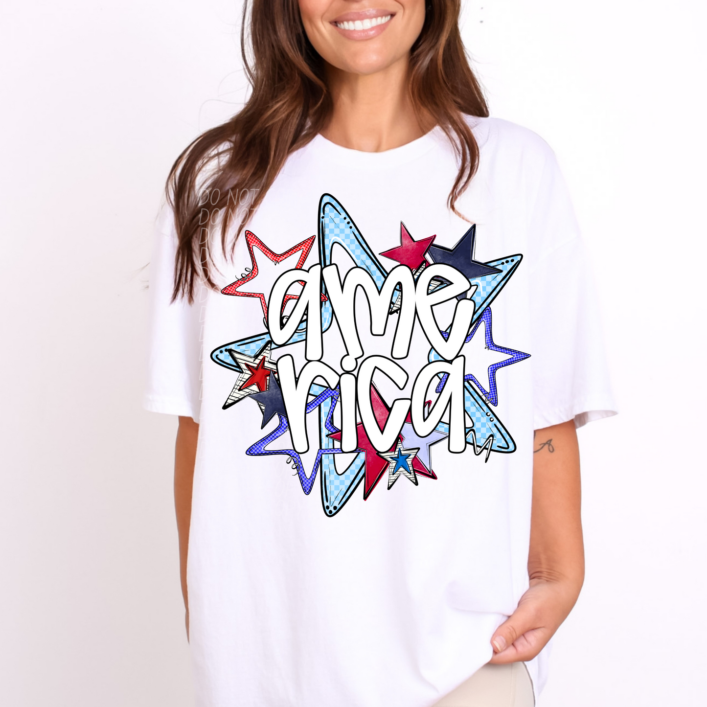 America Stars ~ 25CSD05 ~ DTF Transfer