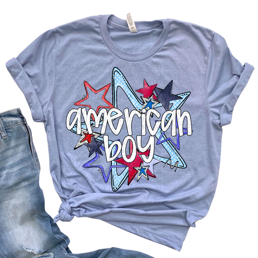 American Boy ~ 25CSD05 ~ DTF Transfer