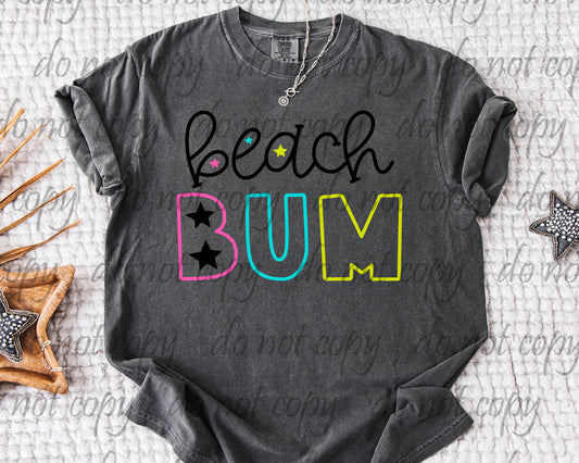 Beach Bum ~ 25COR06 ~ DTF Transfer