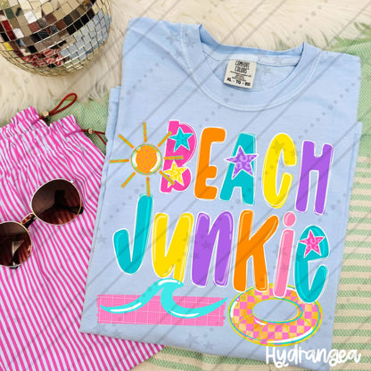 Beach Junkie ~ CCo26 ~ DTF Transfer