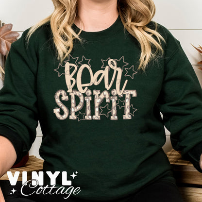 Bear Spirit ~ Neutral Leopard ~ DTF Transfer