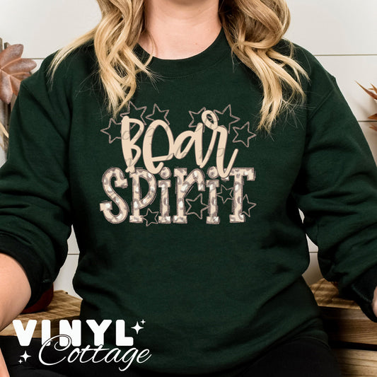 Bear Spirit ~ Neutral Leopard ~ DTF Transfer