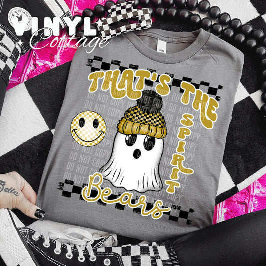 Bears Spirit Ghostie ~ DTF Transfer