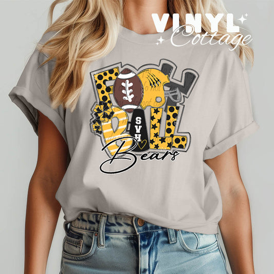 Bears Football ~ SVHS ~ DTF Transfer
