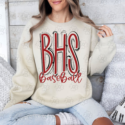 BHS Baseball ~ Spaced Out ~ SAG26 ~ DTF Transfer