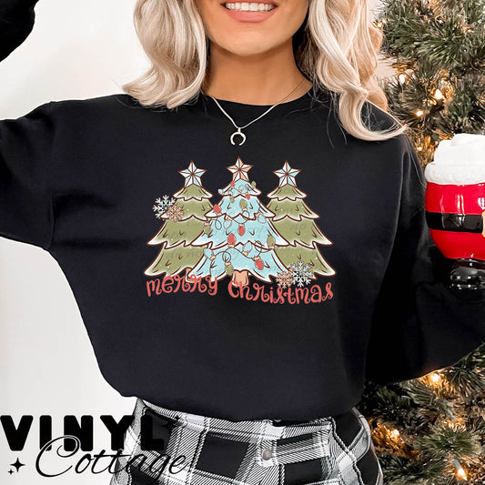 Boho Christmas Trees ~ DTF Transfer