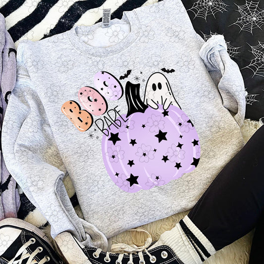 Boo Babe ~ 25SWD07 ~  DTF Transfer