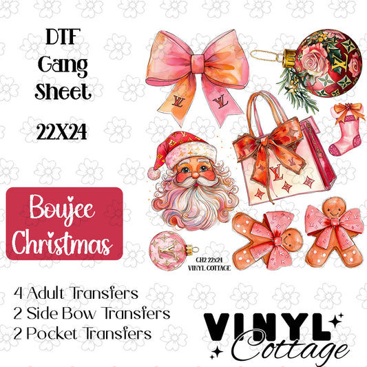 Boujee Christmas ~ Pre-Built Gang Sheet