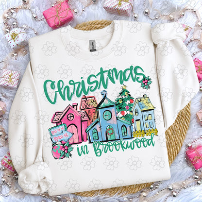 Christmas In Brookwood ~ SAG25 ~ DTF Transfer