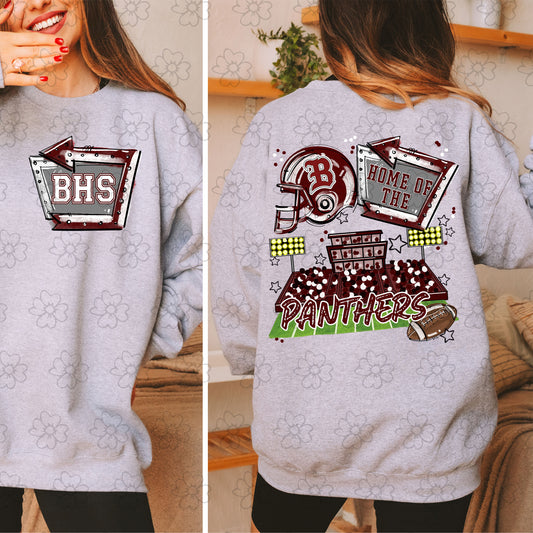 Brookwood Panthers ~ Home of the Open Field with Pocket Design ~ SAG25 ~ DTF Transfer