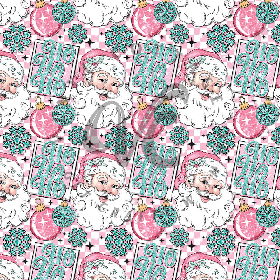 Pink and Teal Ho Ho Ho ~ CH34