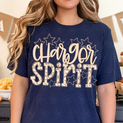Charger Spirit ~ Neutral Leopard ~ SAG24 ~ DTF Transfer