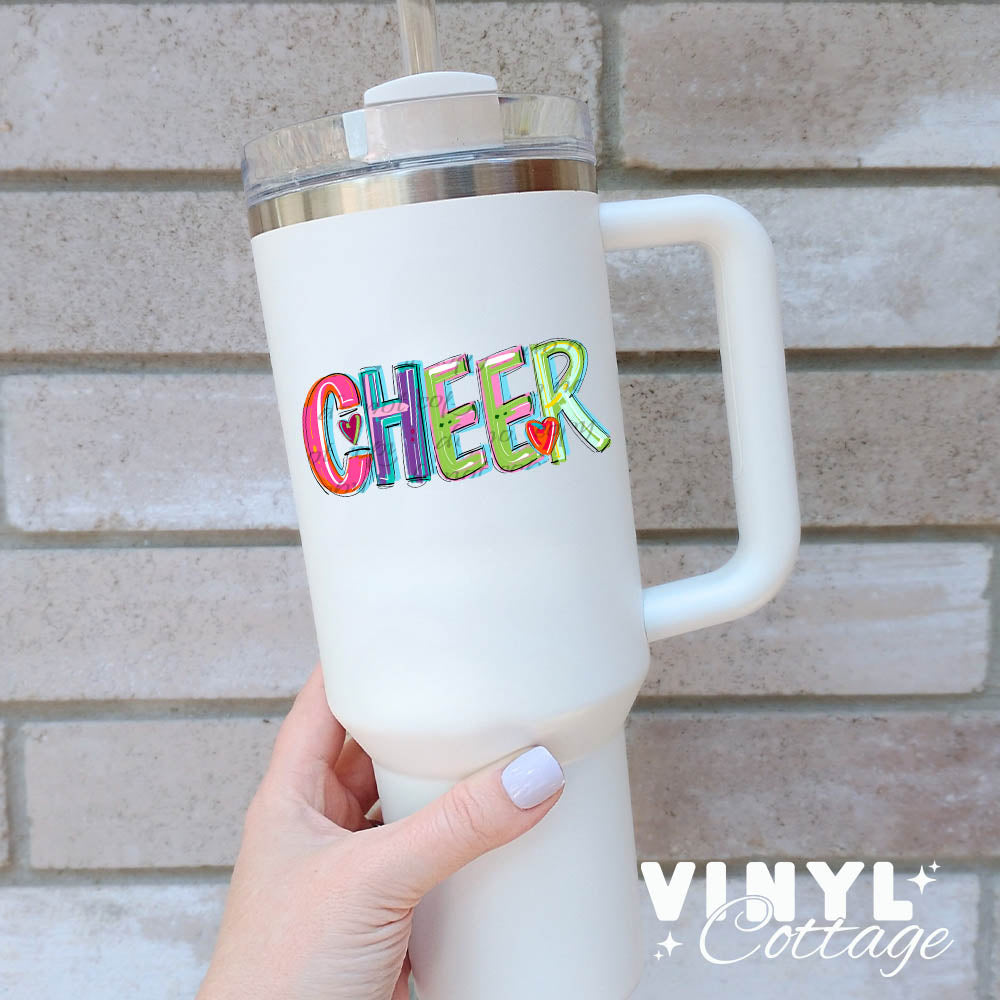 Cheer ~ Cheery Words ~ UV DTF DECAL – Vinyl Cottage