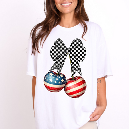 Patriotic Cherries ~ 25CSD05 ~ DTF Transfers
