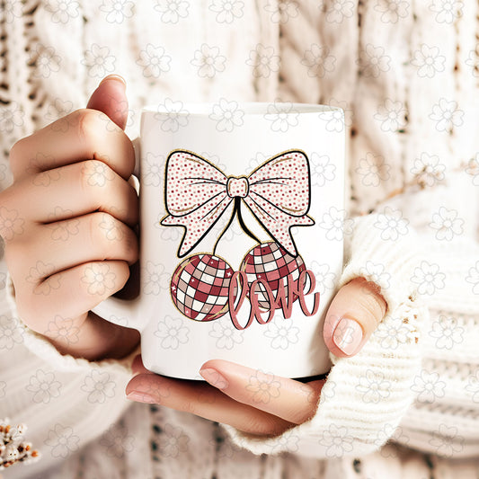 Love Bow Cherries ~ 25SDD12 ~ UV DTF DECAL