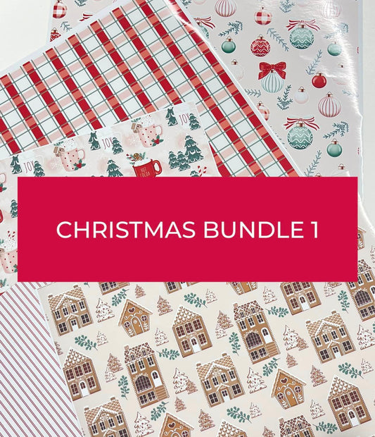 Bundle 1 ~ Adhesive Christmas Pattern Bundle