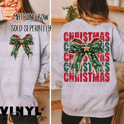 Christmas Coquette Traditional ~ Main Image ~ DTF Transfer