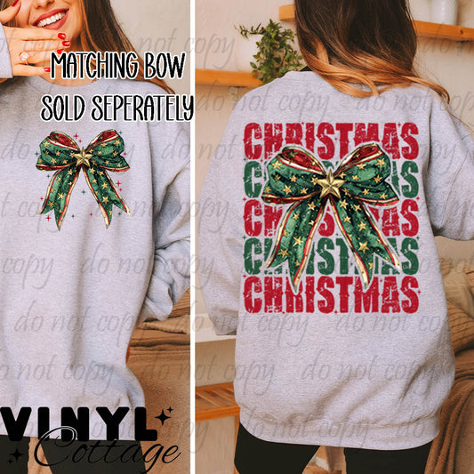 Christmas Coquette Traditional ~ Main Image ~ DTF Transfer