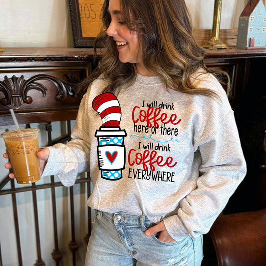 Coffee Here or There ~ 26ETS02 ~ DTF Transfer