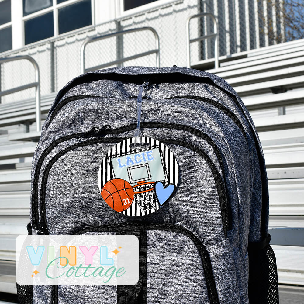 Basketball Bag Tags ~ Customized