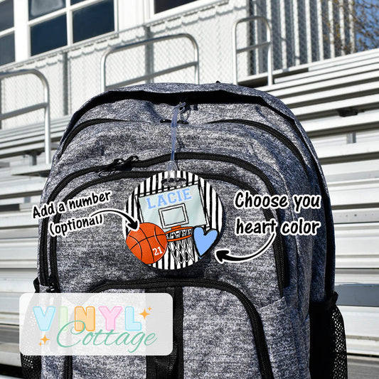 Basketball Bag Tags ~ Customized