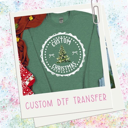 Custom Christmas Stamp ~ SAG25 ~ DTF Transfer