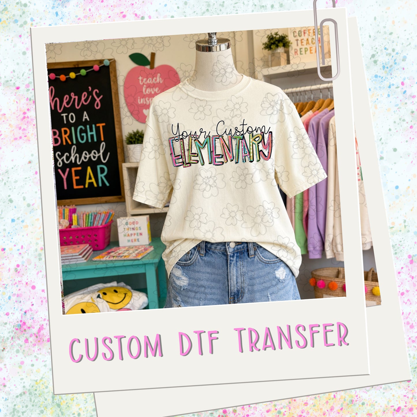 Custom Elementary Pixie Font  ~ 26SAG ~ DTF Transfer