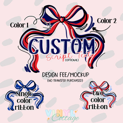 Design Fee/Mockup ~ Personalized Ribbons ~ 25SAG
