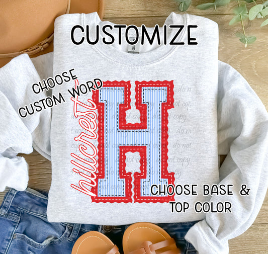 Custom Prepster Initials ~ 25SAG ~ DTF Transfer