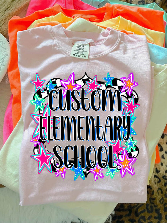 Custom School Stars ~ 25SAG ~ DTF Transfer