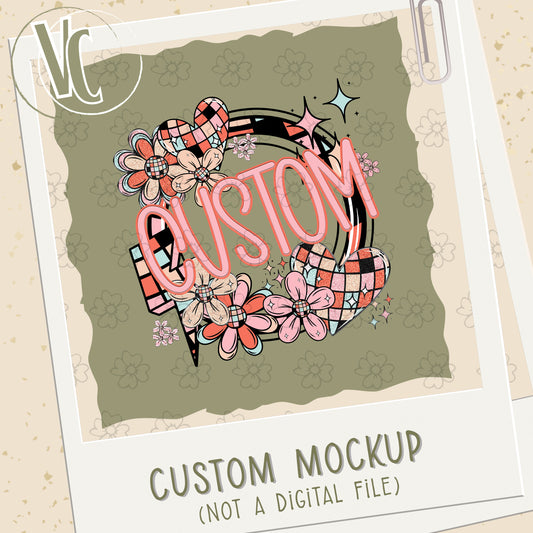 Design Fee/Mockup ~ Custom Daisy Hearts ~ 26SAG