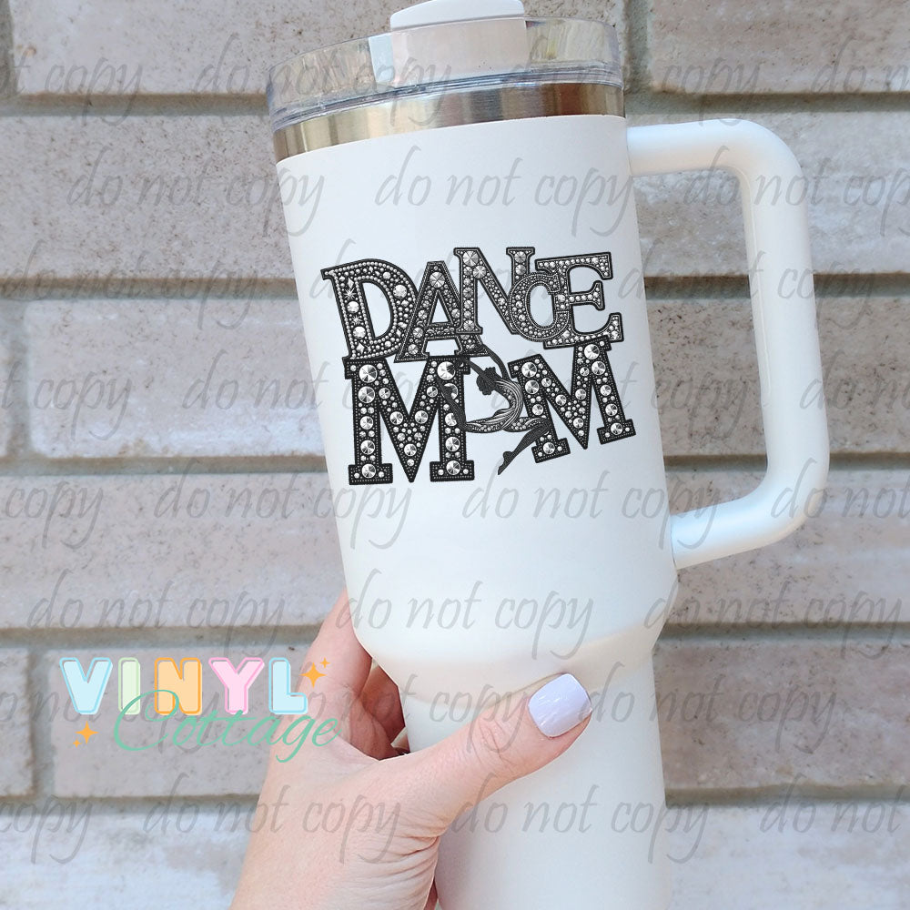 Rhinestone Sports Mom ~ UV DTF Transfers