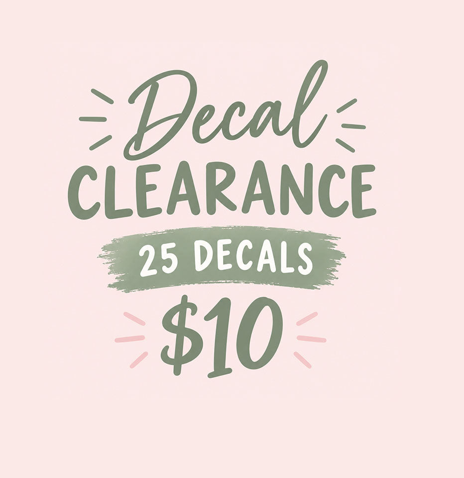25 Decals Random Mix ~ CLEARANCE